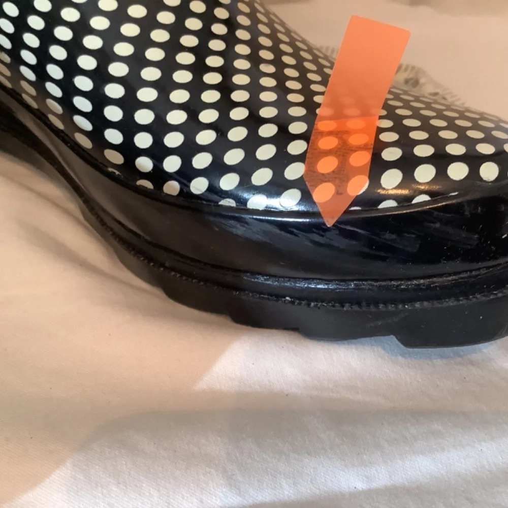 Marilyn‎ Monroe black white rain boots